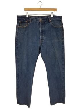 Levi's Men's 501 Jeans Button Fly Denim Blue 42 X 33